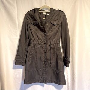 Kenneth Cole Long Hooded Coat XS